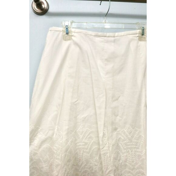 Talbots white eyelet skirt 10 - Picture 5 of 7